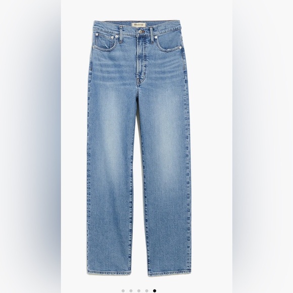 Madewell Women’s The Perfect Vintage Straight Cropped Jean in Montville Wash - Picture 8 of 8